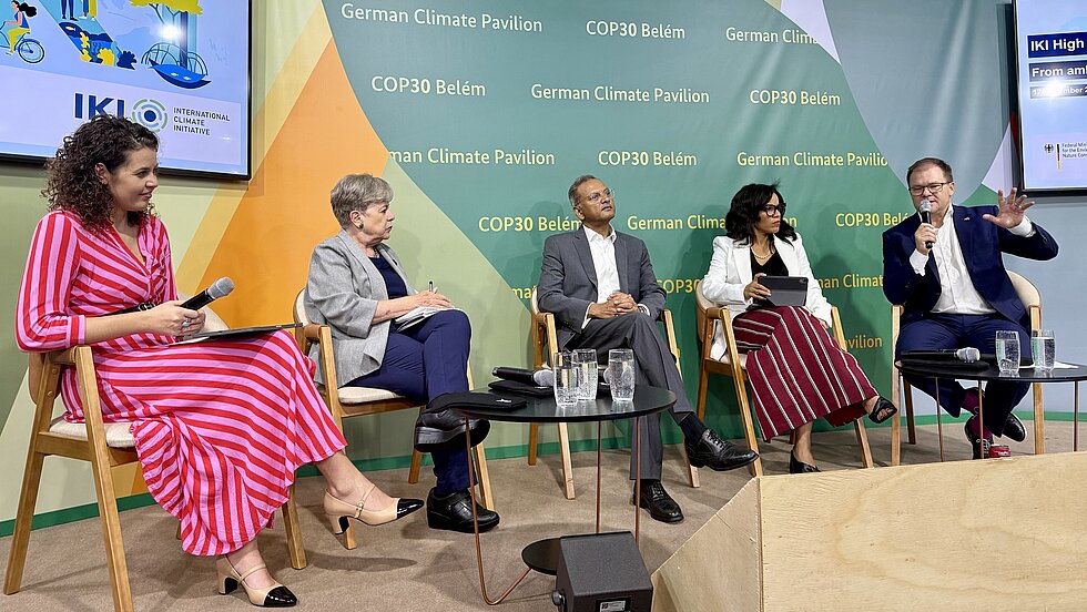 © BMUKN, COP30 in Belém, Panel discussion at the IKI High Level Event