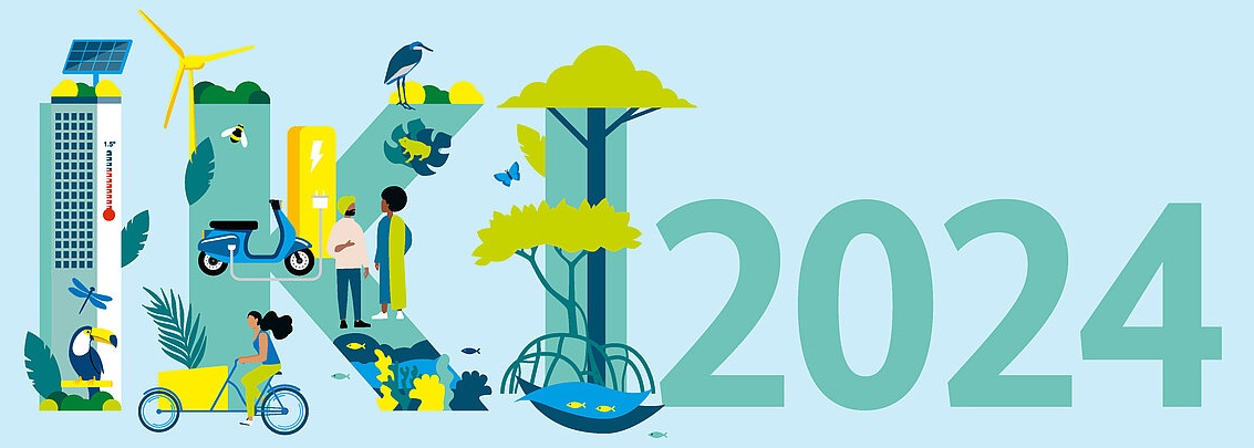 Graphic with the letters IKI and 2024