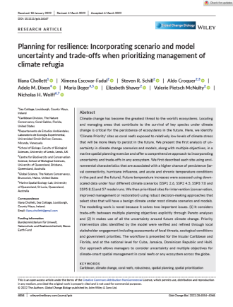 Portada de la publicación del proyecto CoralCarib