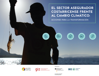 Portada de la publicación "El sector asegurador costarricense frente al cambio climático: acciones para la transformación"