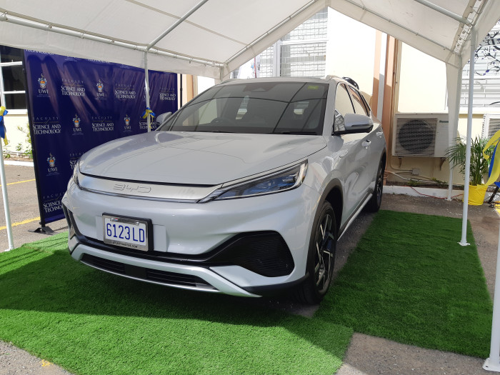 NDC-TEC funds electric car for UWI in support of clean energy transition efforts in Jamaica 