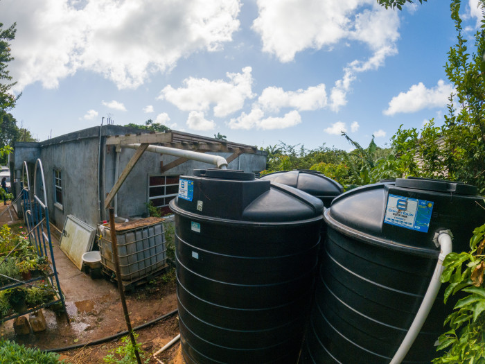 RWH tanks at Theresa Msacky (farmer) home