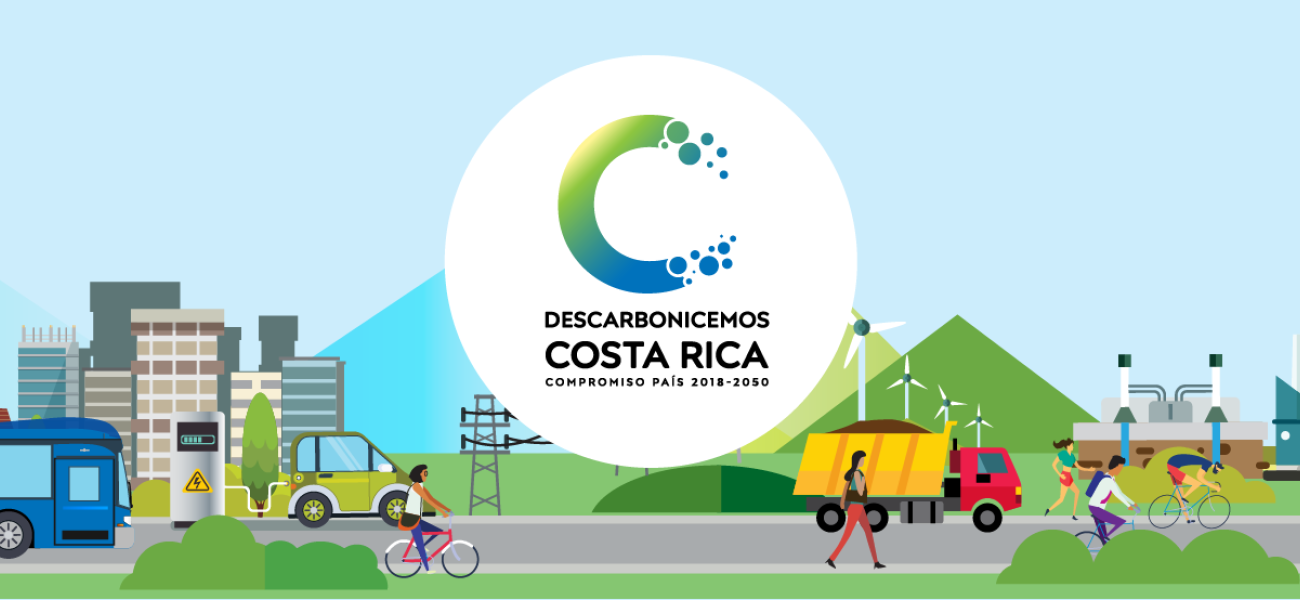 Imagen con logo de Descarbonicemos Costa Rica